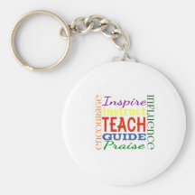 Teacher Word Picture Teachers School Kids Key Chains