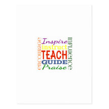 Teacher Word Picture Teachers School Kids Post Cards