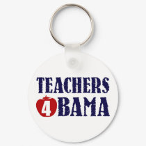 Teachers 4 Obama Keychain