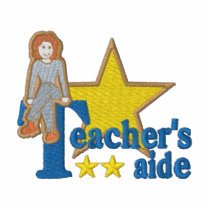 Teacher's Aide embroidered shirts by ZazzleEmbroidery Teacher's Aide embroidered shirts