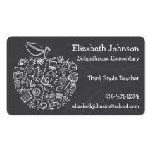 Teachers Apple Business Card