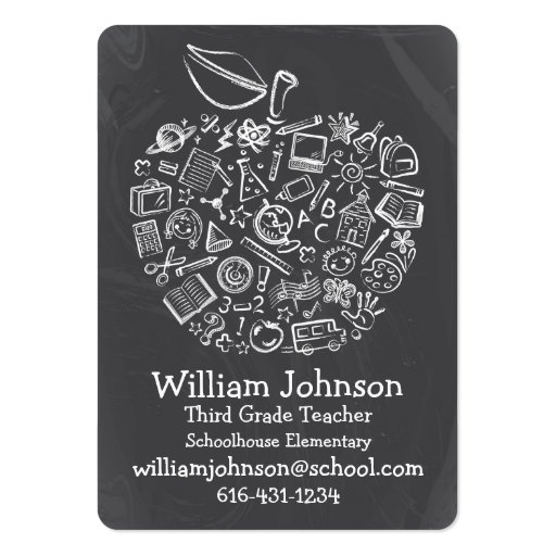 Teachers Apple Business Card