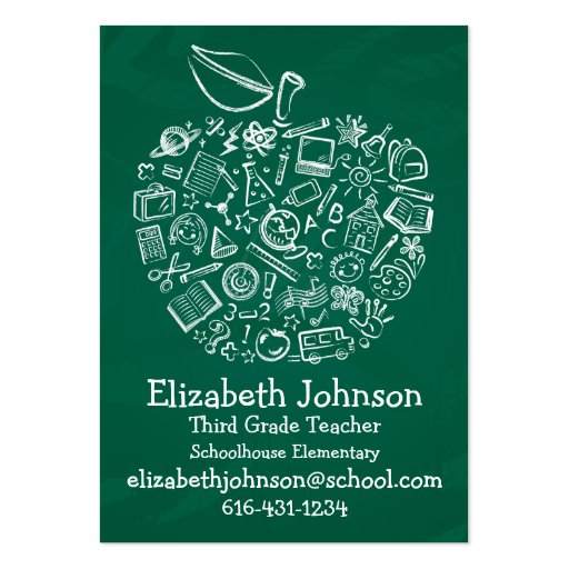 Teachers Apple Business Card