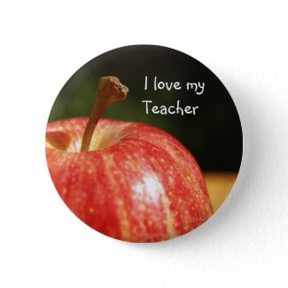 Teacher's Apple Button button