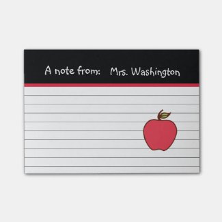 Teacher's Apple Post It Notes Post-it® Notes