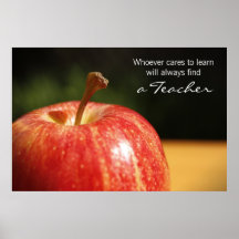 Teacher's Apple Print