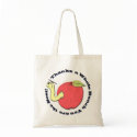 Teacher's Apple Tote Bag