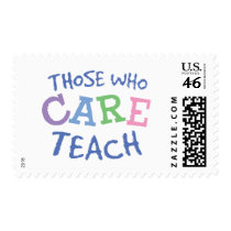 Teachers Care Custom Postage Stamp