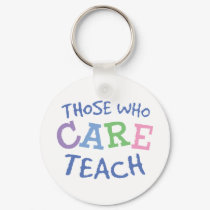 Teachers Care Keychain
