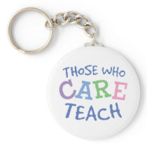 Teachers Care Keychain