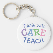 Teachers Care Keychain