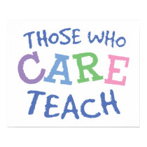 Teachers Care Poster Print posters