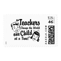 Teachers Change World Custom Postage Stamp