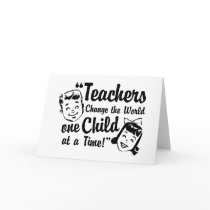 Teachers Change World Greeting Cards