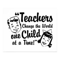 Teachers Change World Poster Print by teachertees Teachers Change World Poster Print
