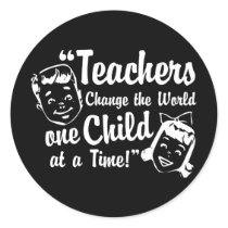 Teachers Change World Stickers stickers