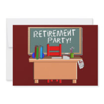 Teachers Customizable Retirement Party Invitations