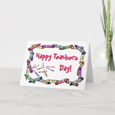 Creative Design  Print on Customize Your Greeting Inside This Card For Teacher To Let Them Know