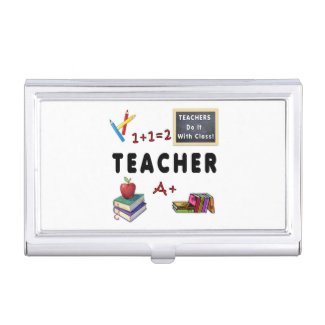 Teachers Personalized Business Card Cases