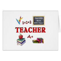 Teachers Do It With Class Greeting Cards