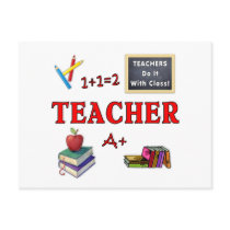 Teachers Do It With Class postcards