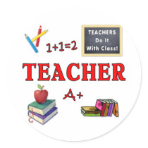 Teachers Do It With Class Sticker