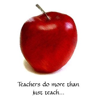 Teachers do more than just teach... card via Zazzle