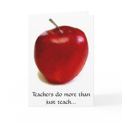 Teachers do more than just teach... greeting cards by juleemay25
