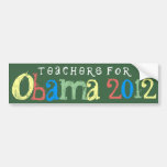 Teachers for Obama 2012 Chalkboard Bumper Sticker bumper stickers