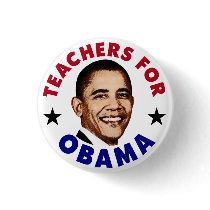 Teachers For Obama Button