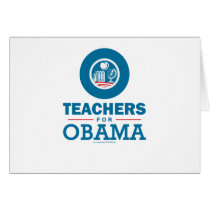 Teachers for Obama Greeting Card