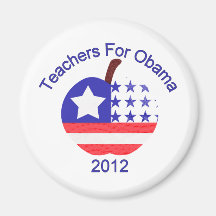 Teachers For Obama Tees and Gifts Refrigerator Magnet