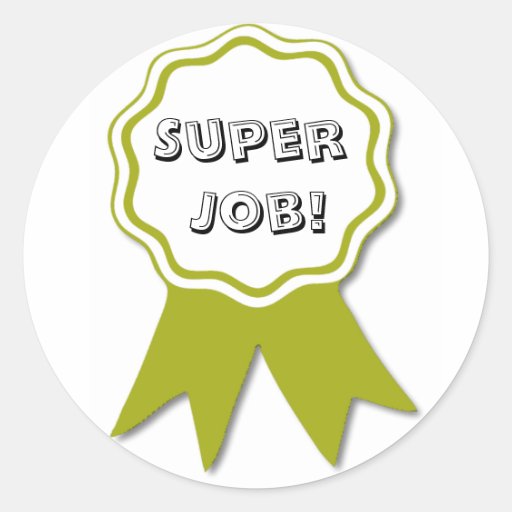 Teacher's Gold Ribbon Award Stickers | Zazzle