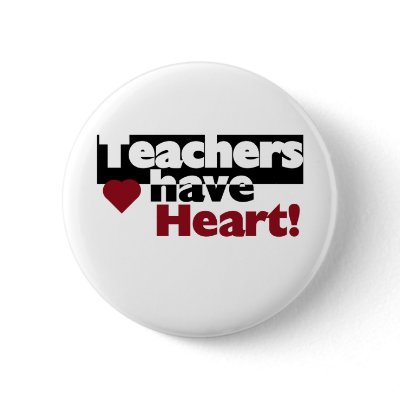 Teachers Have Heart Pin by school_teacher