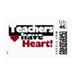 Teachers Have Heart Tshirts and Stickers postage