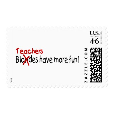 Teachers Have More Fun Postage by AutismZazzle
