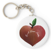 Teacher's Heart Apple Key Chain keychains