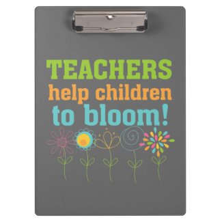 Teachers Help Children to Bloom Clipboard