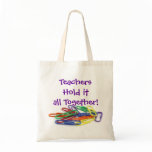 Teachers Hold it Together Paperclips Tote Bags