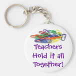 Teachers Hold it Together Paperclips Keychain