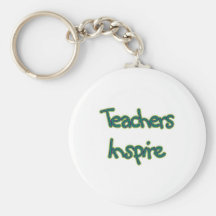 Teachers Inspire (green) Keychains