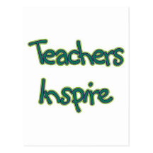 Teachers Inspire (green) Postcards