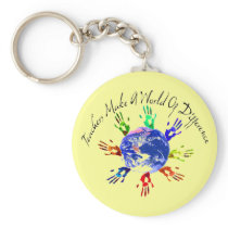 Teachers Make a World Keychain