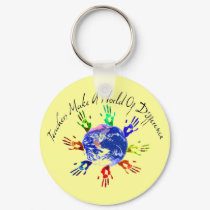 Teachers Make a World Keychain