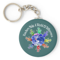 Teachers Make a World Keychain