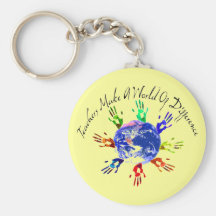 Teachers Make a World Keychain