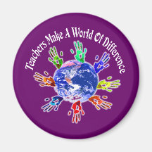 Teachers Make a World Magnets
