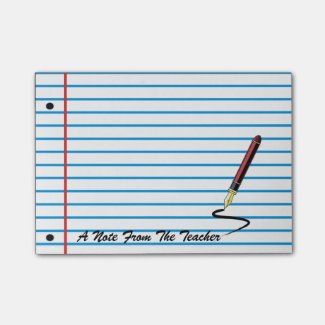 Teacher's Notebook Paper Note Pad Post-it® Notes