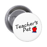 Teachers Pet Apple Pinback Buttons