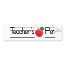 Teacher's Pet bumper stickers
